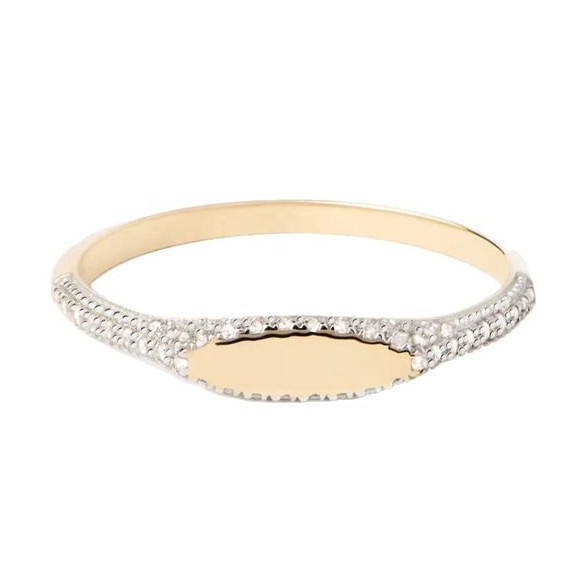 Micro-pave Fine Diamond Oval S925 Sterling Silver Ring